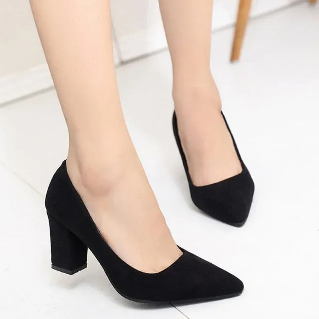 2021 Spring and Autumn New Fashion Pointed Shallow Mouth Women&#39;s Shoes Ladies Wild Sexy Comfortable Shoes  Wedding Shoes Bride