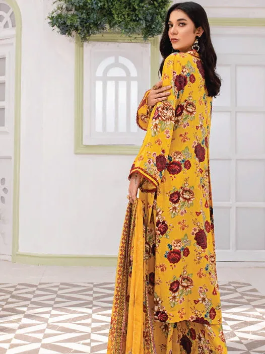 Aangan by Sanam Saeed Printed Viscose Unstitched 3Pc Suit D-06