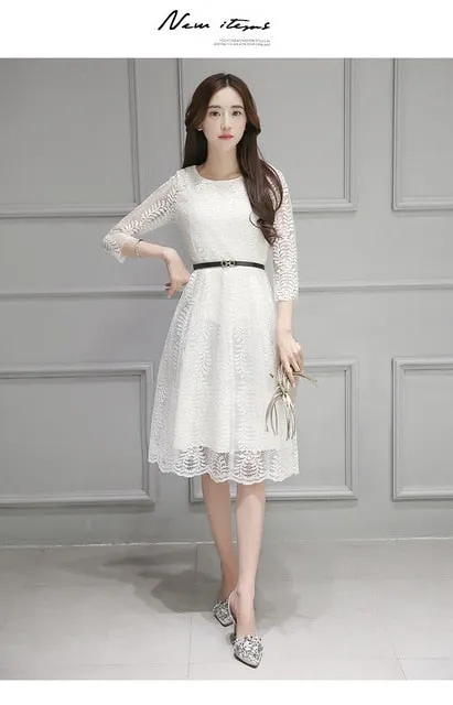 Aautumn Fall Spring Long Sleeve Girls Long Dress