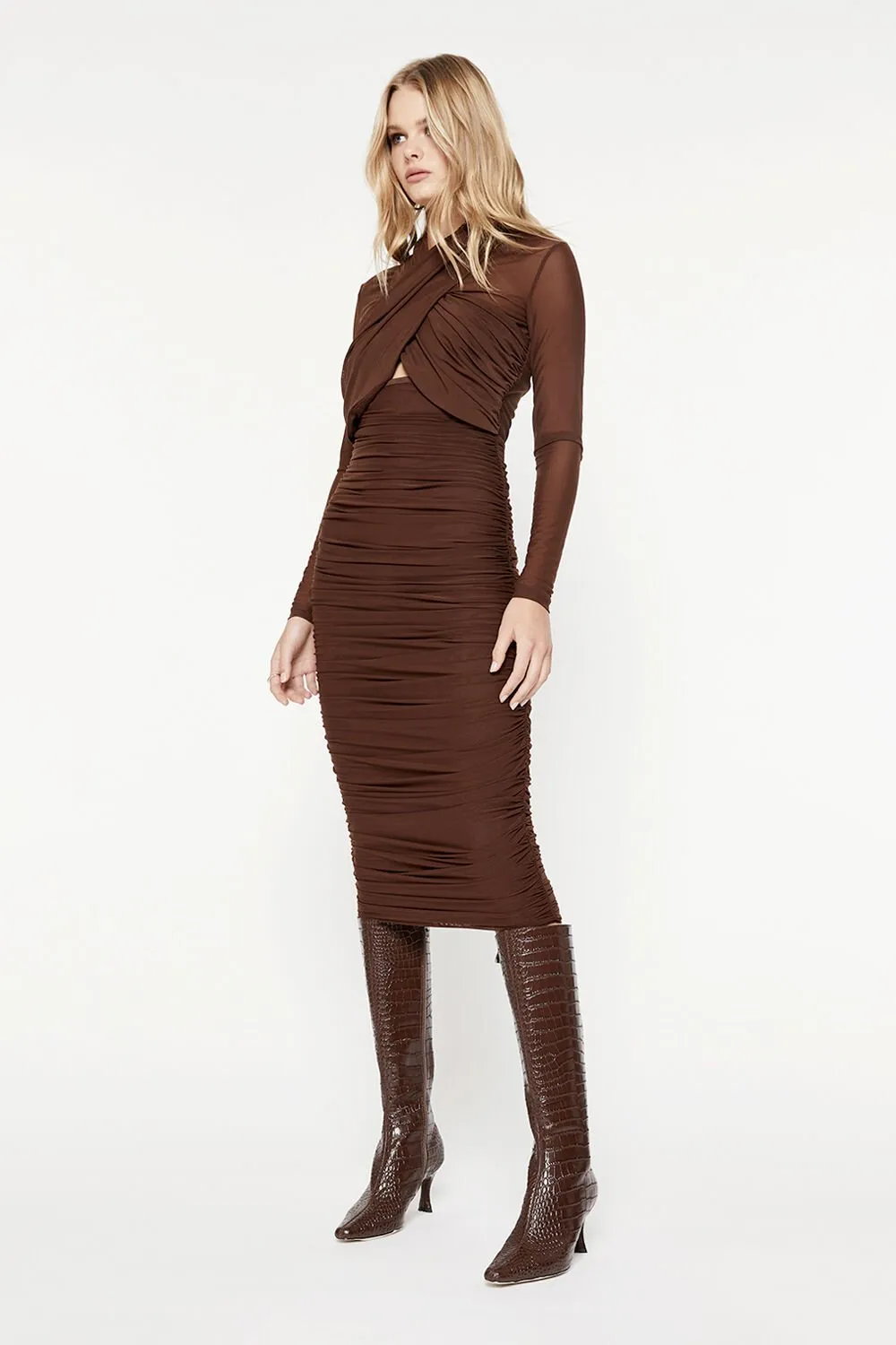 Aliyah Dress - Chocolate