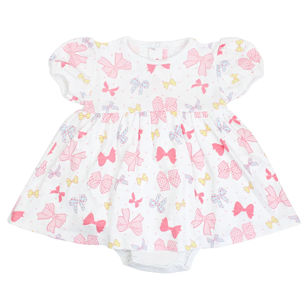 All Bows Printed Dress | Baby Girl