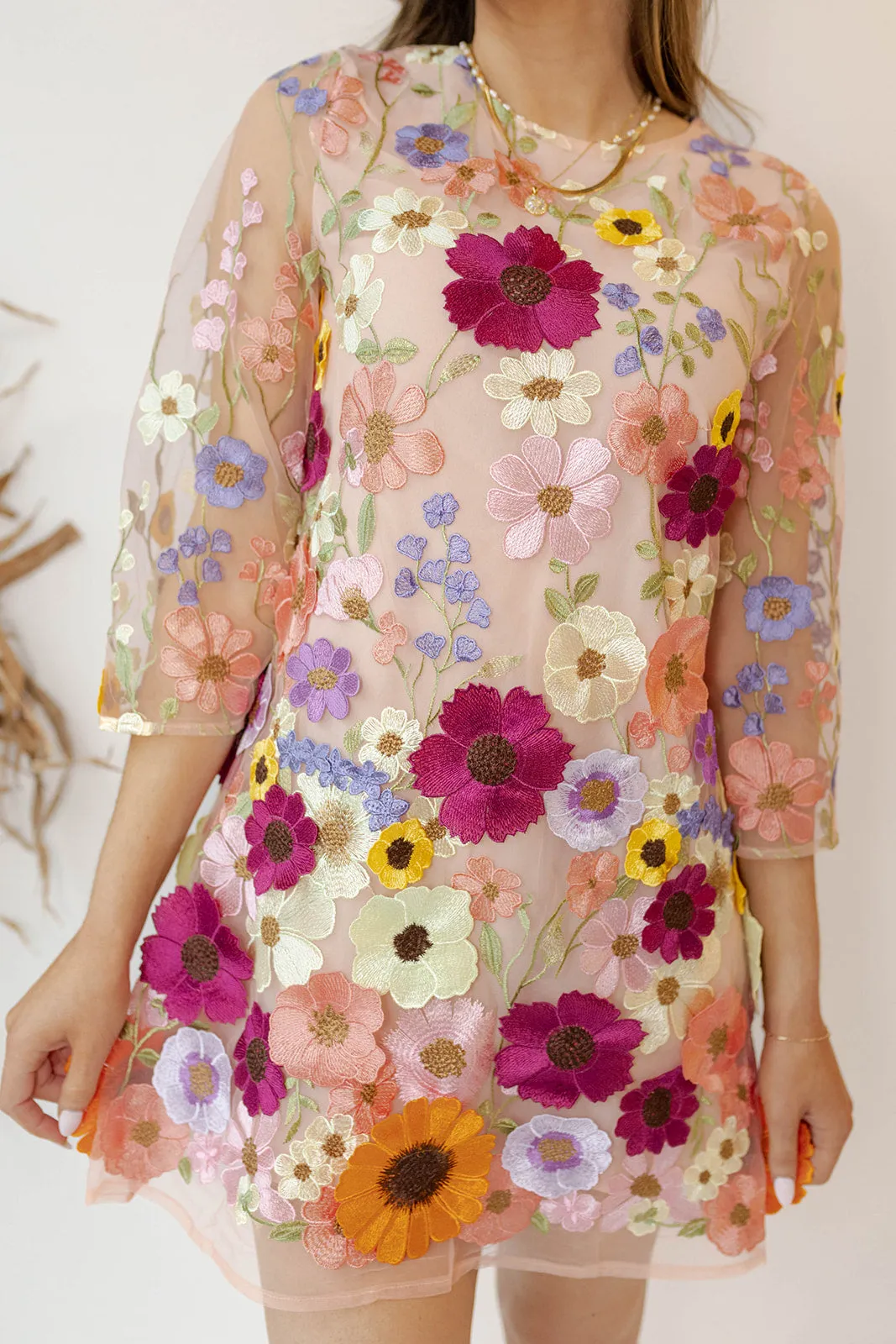 Chic Floral Print Dress with Extra Detailing