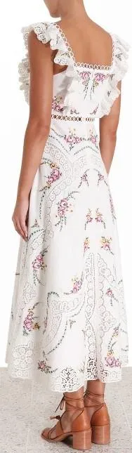 'Allia' Cross Stitch Long Dress