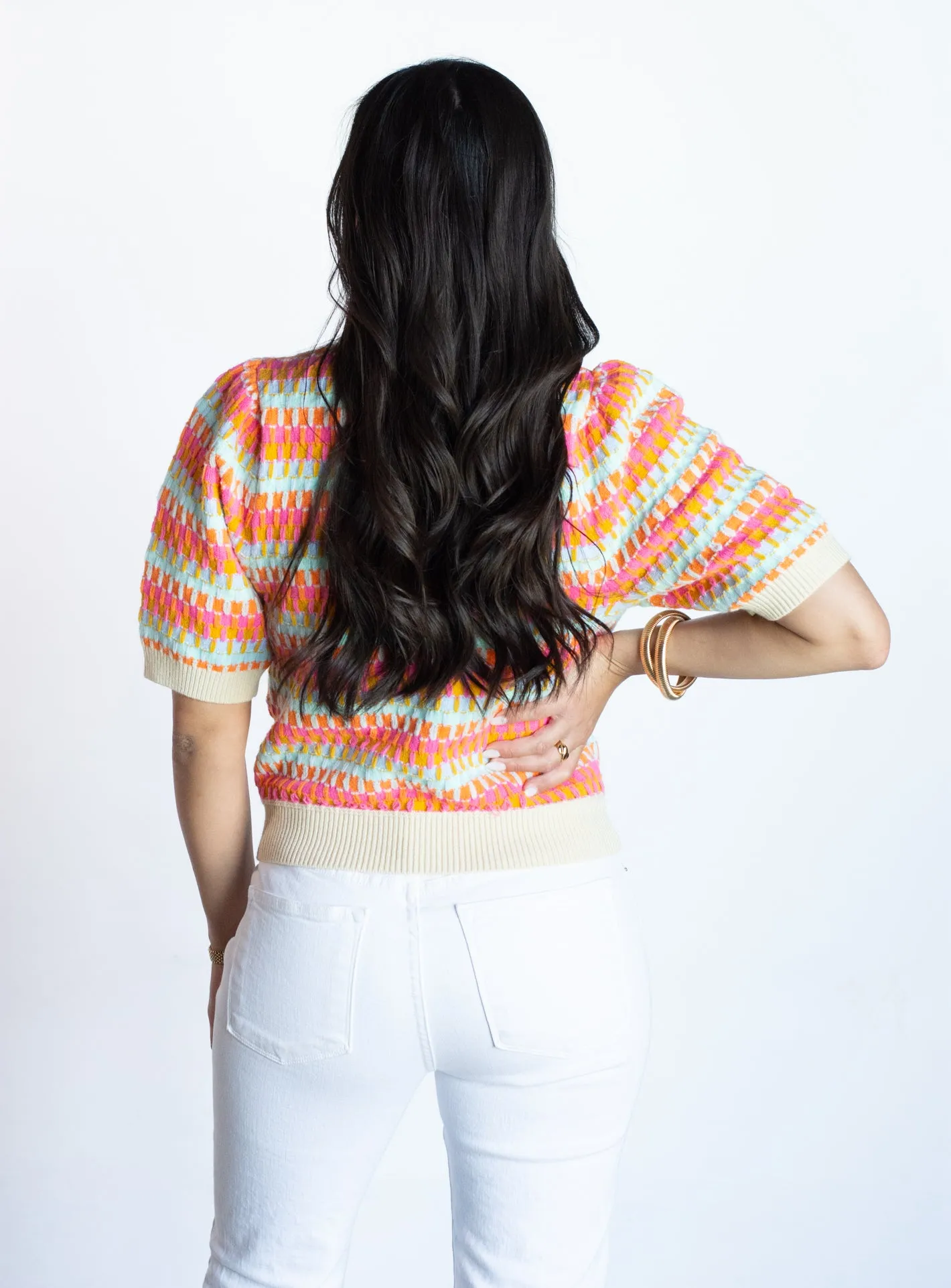 Ambitious Intentions Multicolor Sweater Top