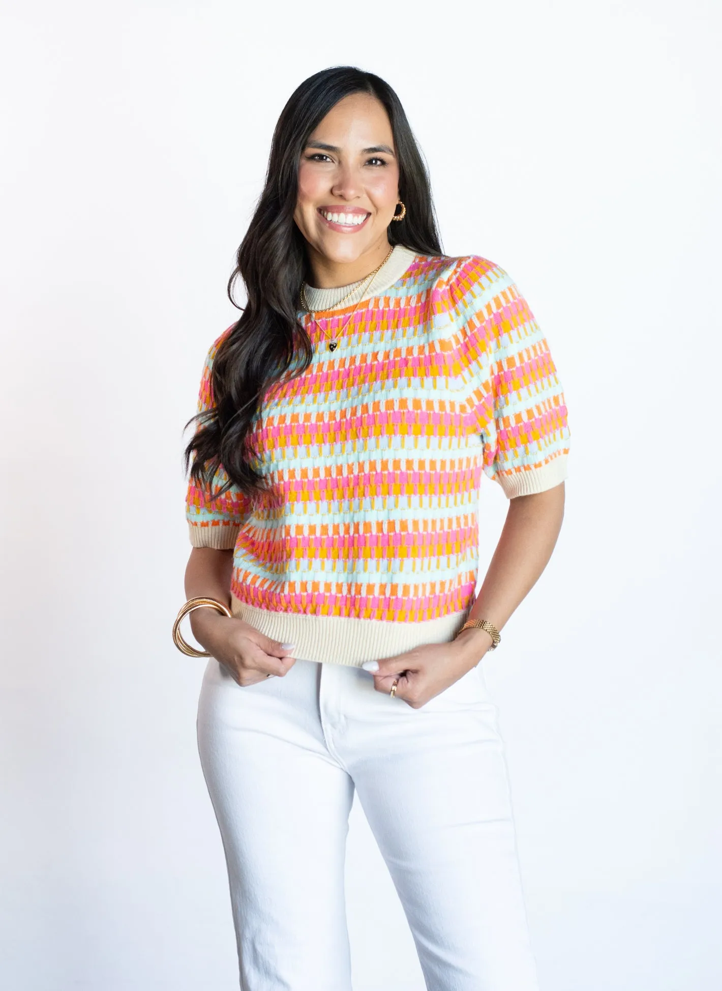 Ambitious Intentions Multicolor Sweater Top