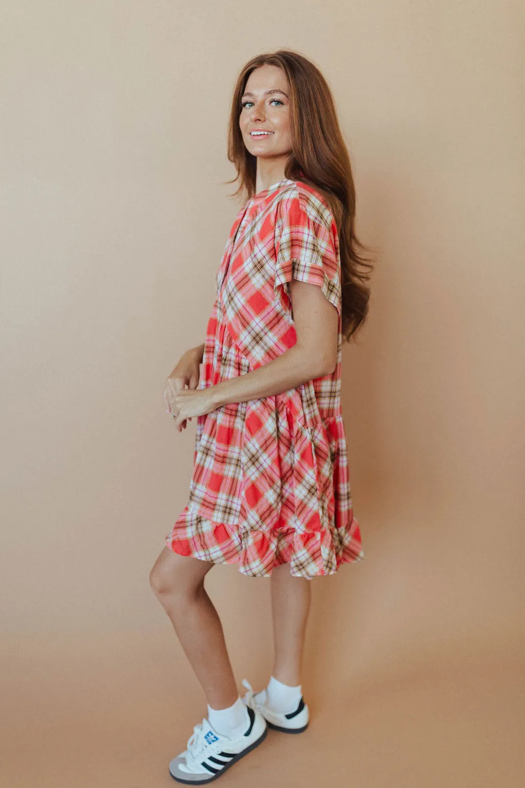 Angie Plaid Dress