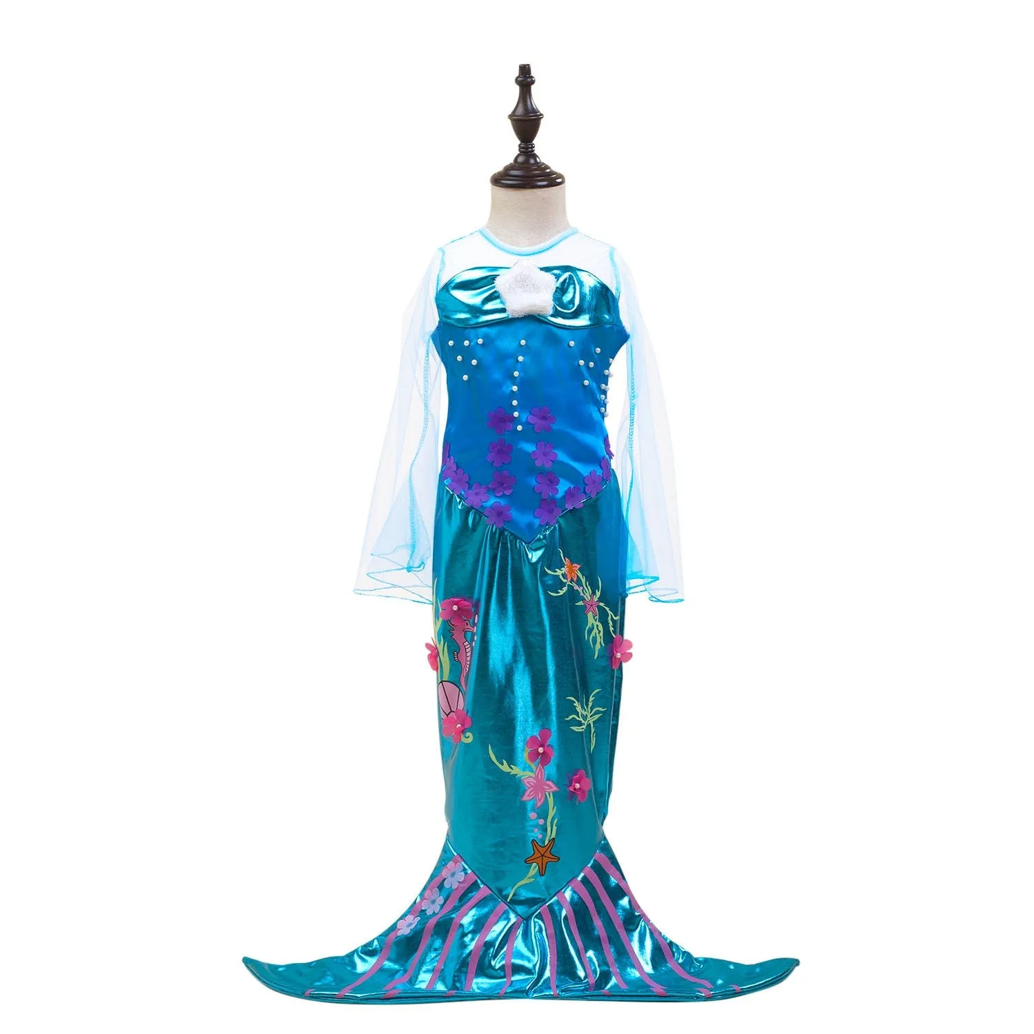 Ariel Little Mermaid Inspired Girls Dress