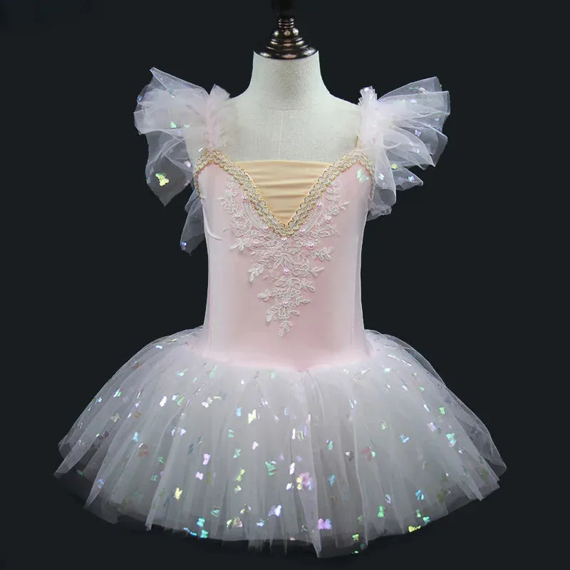 Baby Girl 2024 Ballerina Fairy Party Costume Tutu Dress