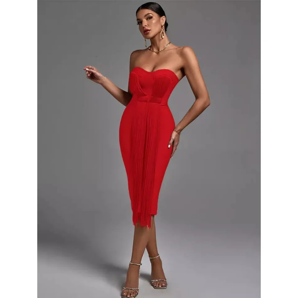 Bandage Boobtube Bodycon Dress