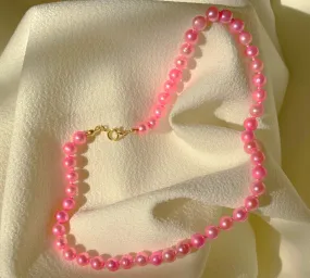 Barbie Pink Pearl Necklace