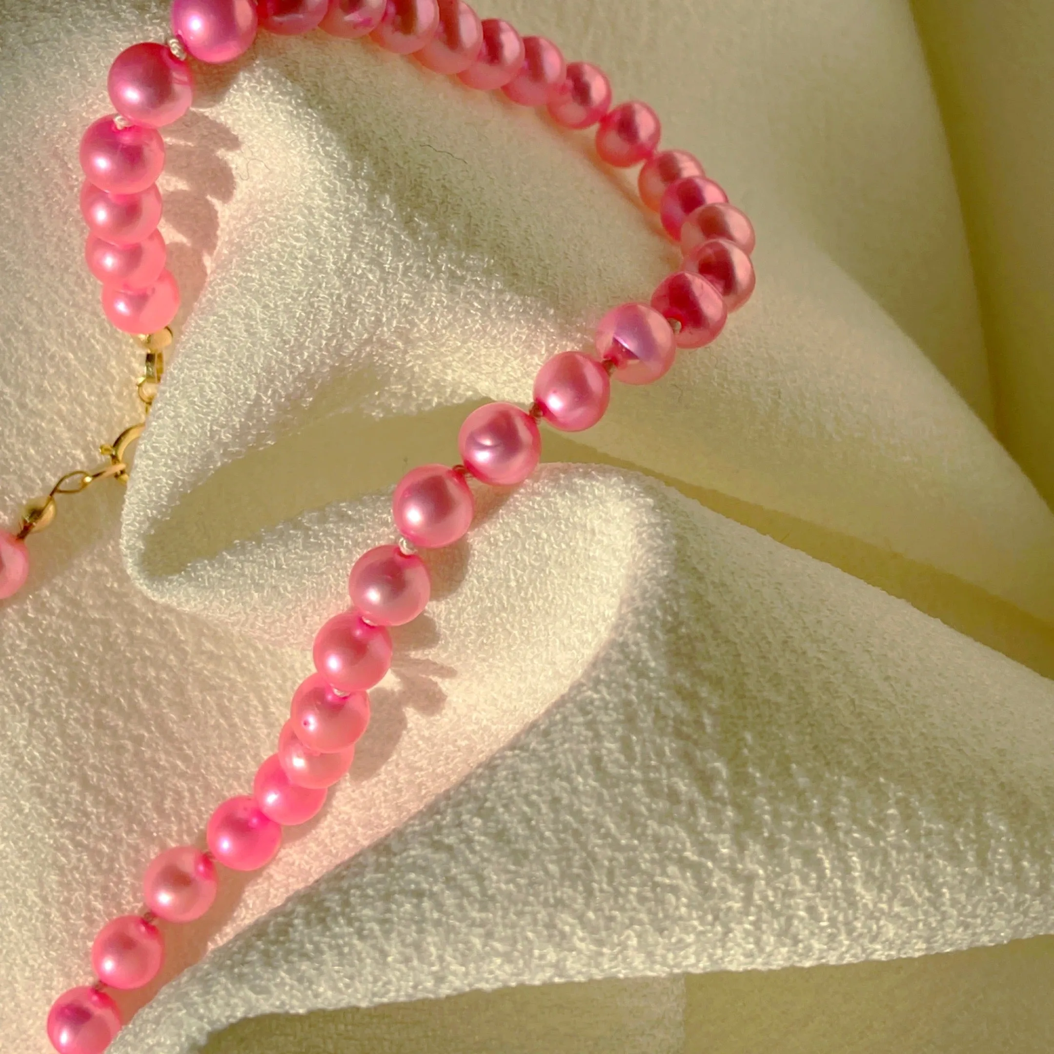 Barbie Pink Pearl Necklace