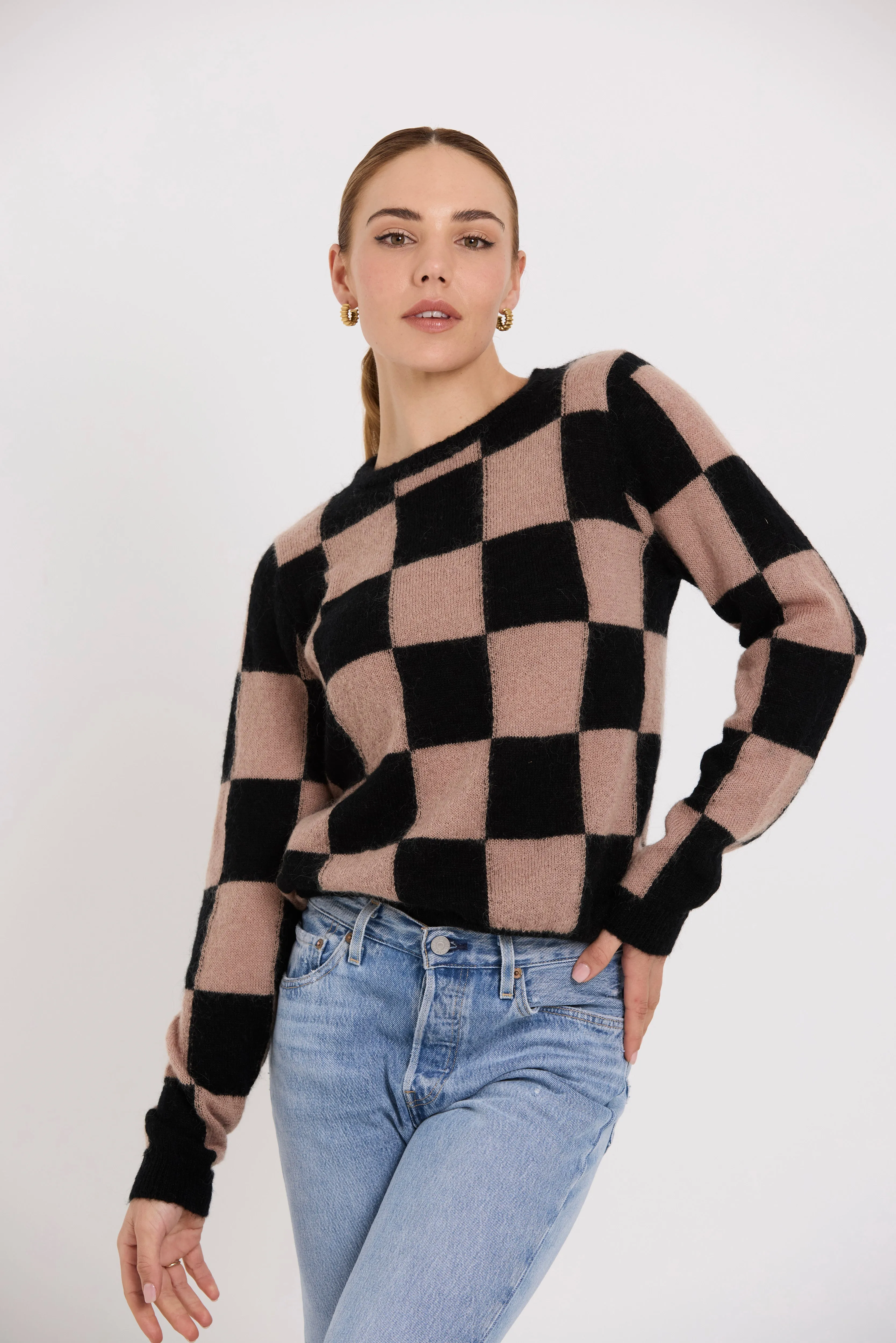 Box Jumper | Black Check