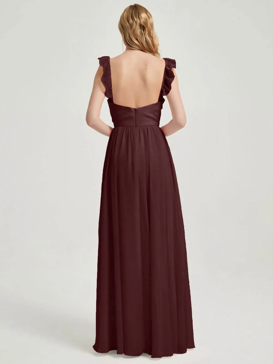 Cabernet 3 In 1 Detachable Straps Convertible Chiffon Bridesmaid Dress