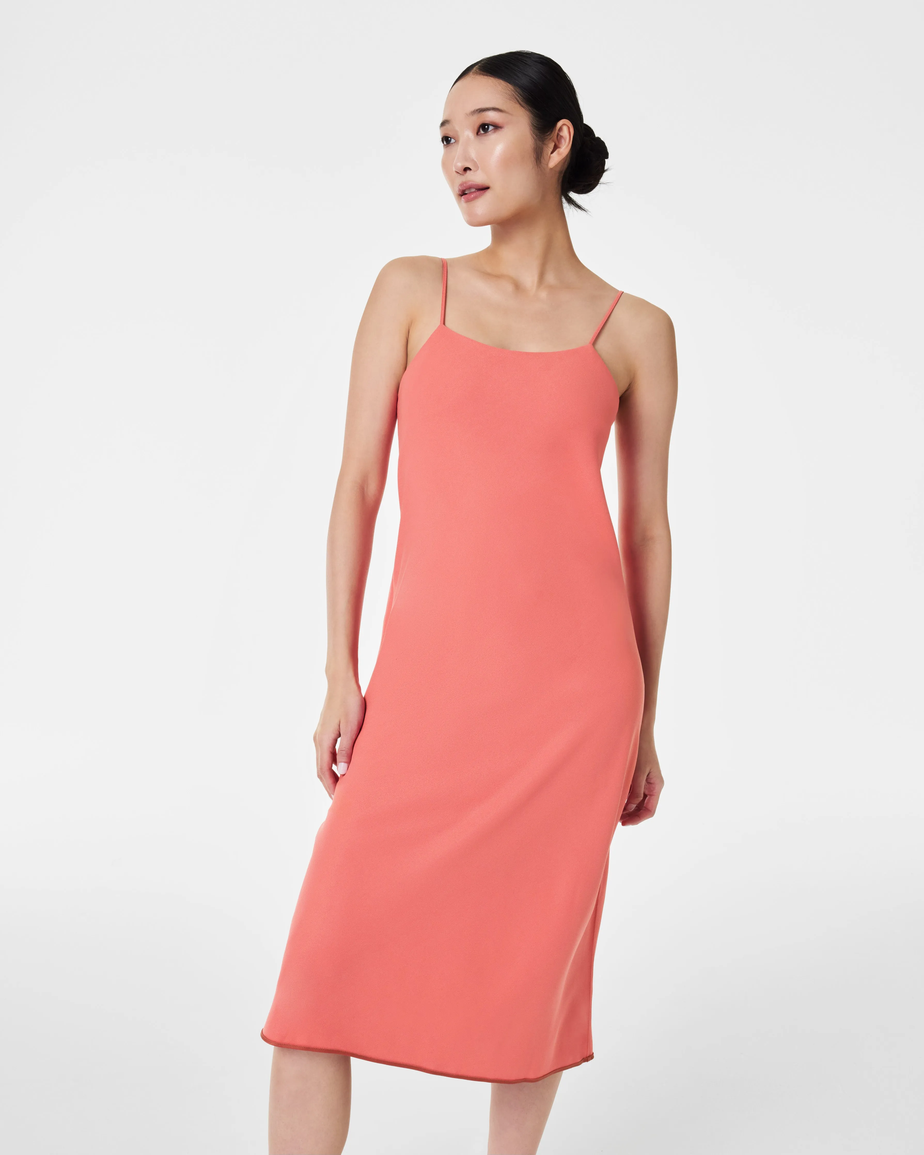 Carefree Crepe Reversible Slip Dress