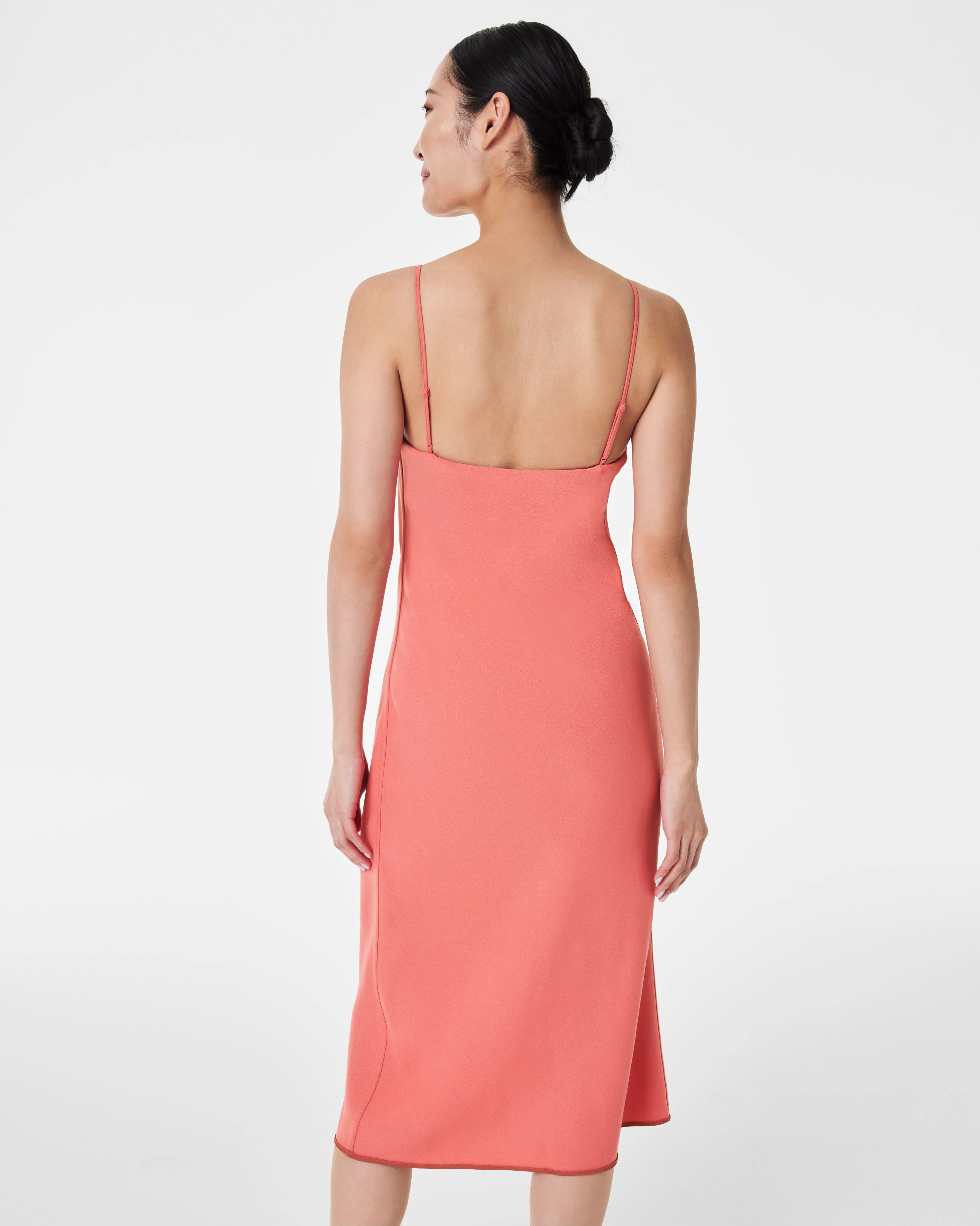 Carefree Crepe Reversible Slip Dress