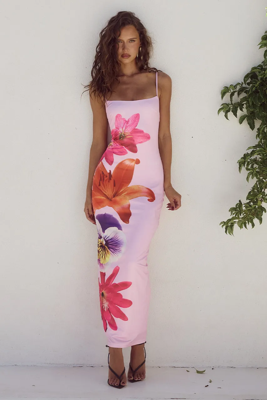 Deia Midi Dress - Multi Flower