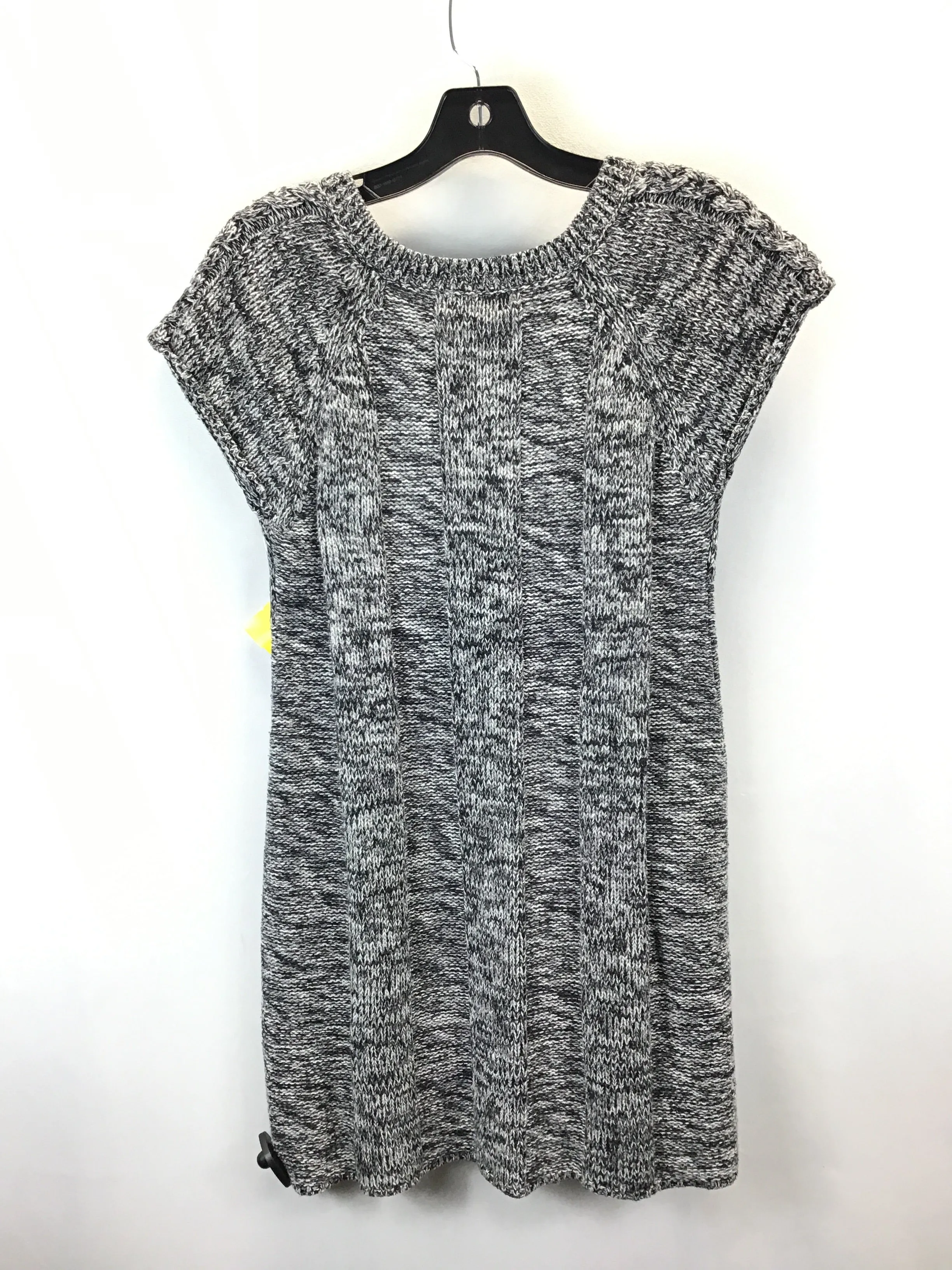 Dress Sweater By Style And Company In Black Grey, Size: L PETITE