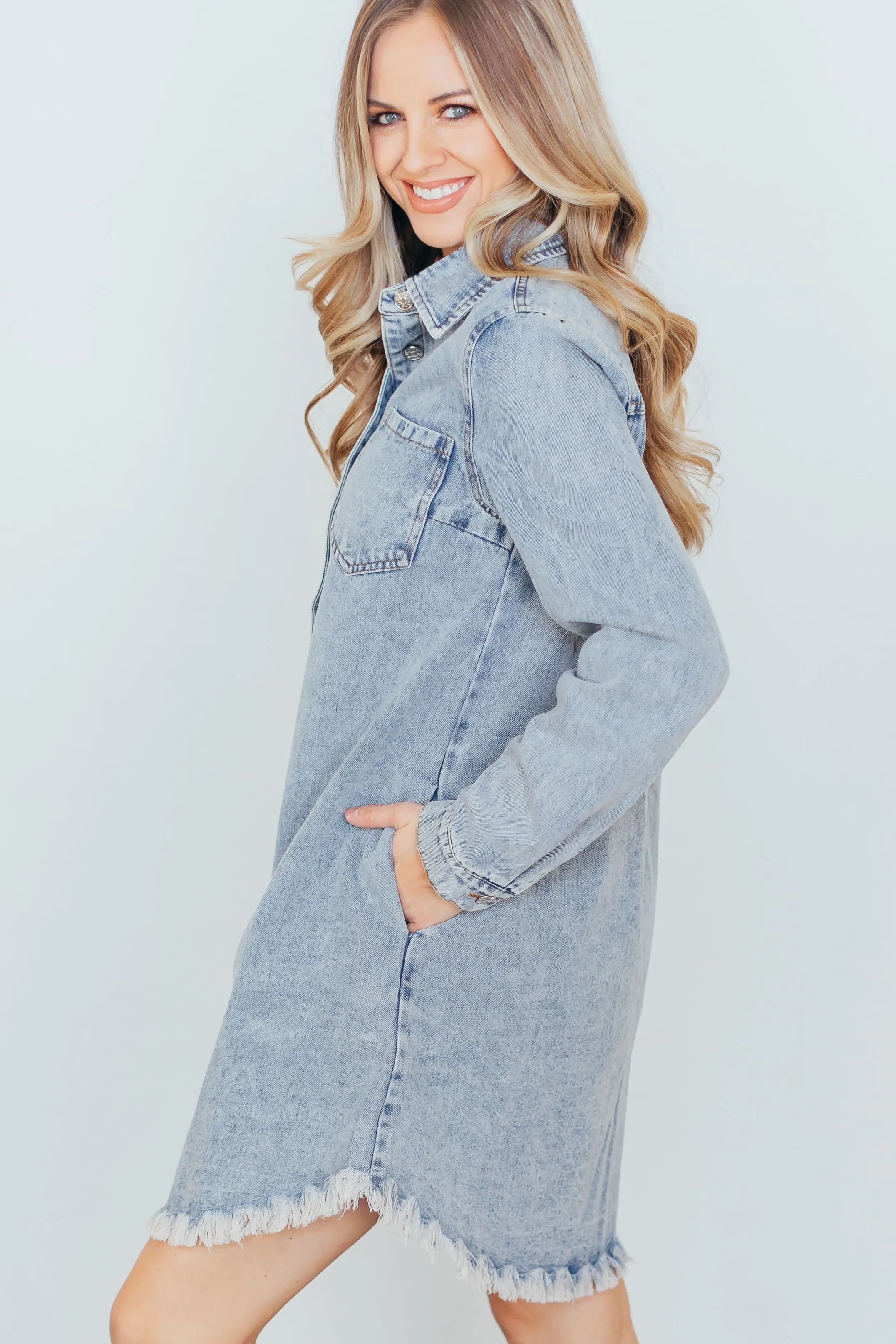 Duke Button Down Denim Dress