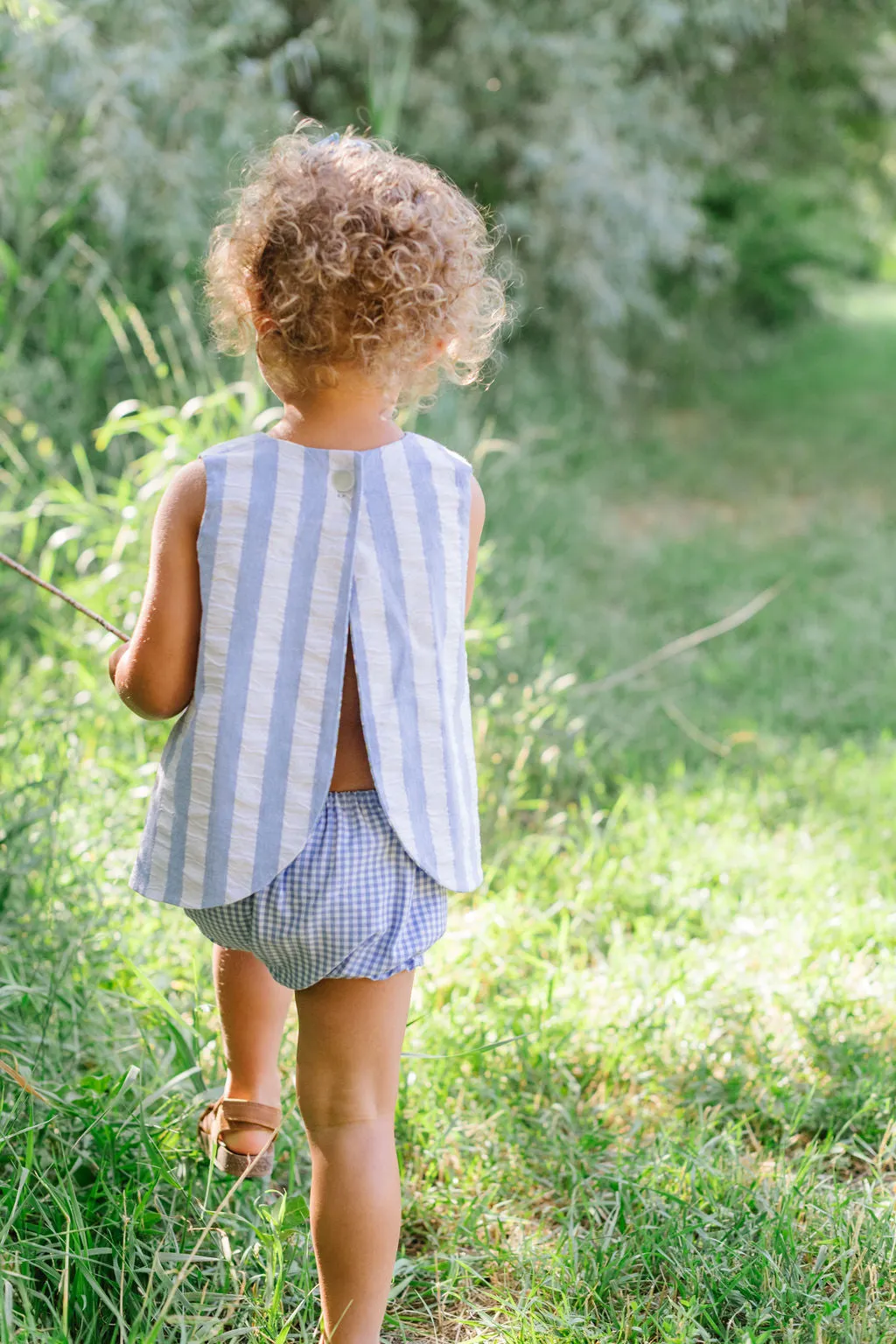 Flutter Bloomer in Harbor Gingham