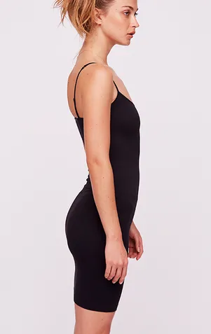 Free People SEAMLESS MINI SLIP in Nude and Black