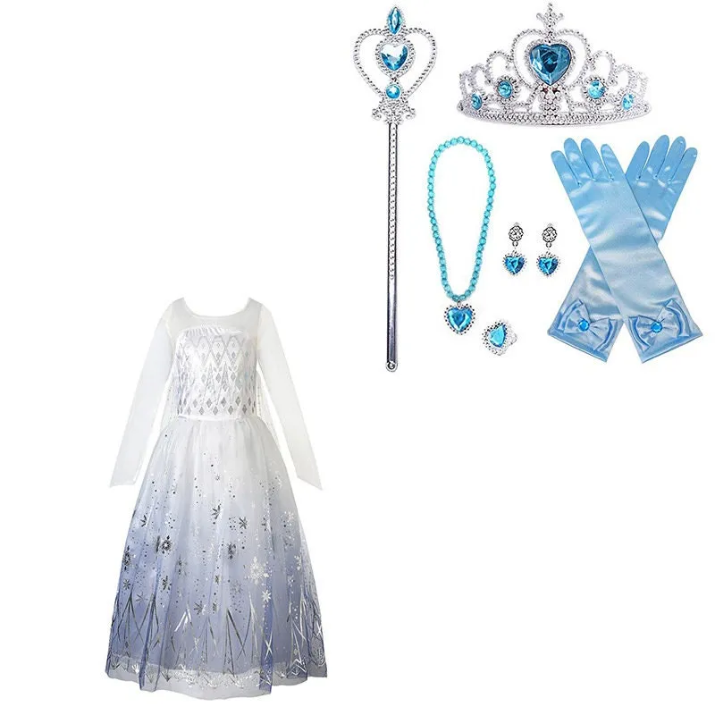 Frozen Elsa Inspired Girls Dress Costume