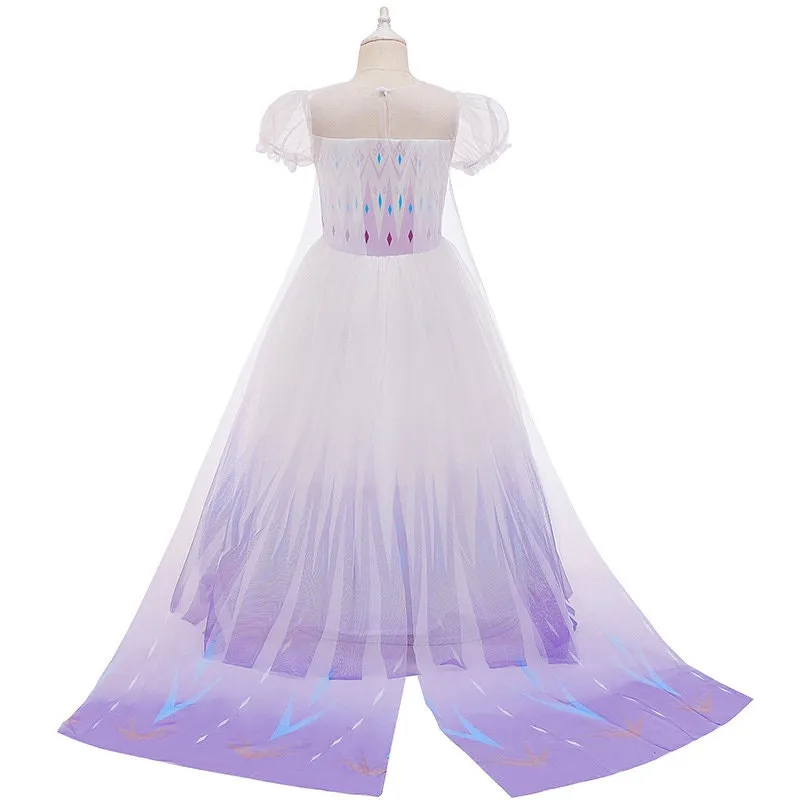 Girls Princess Elsa Inspired Dress Costume