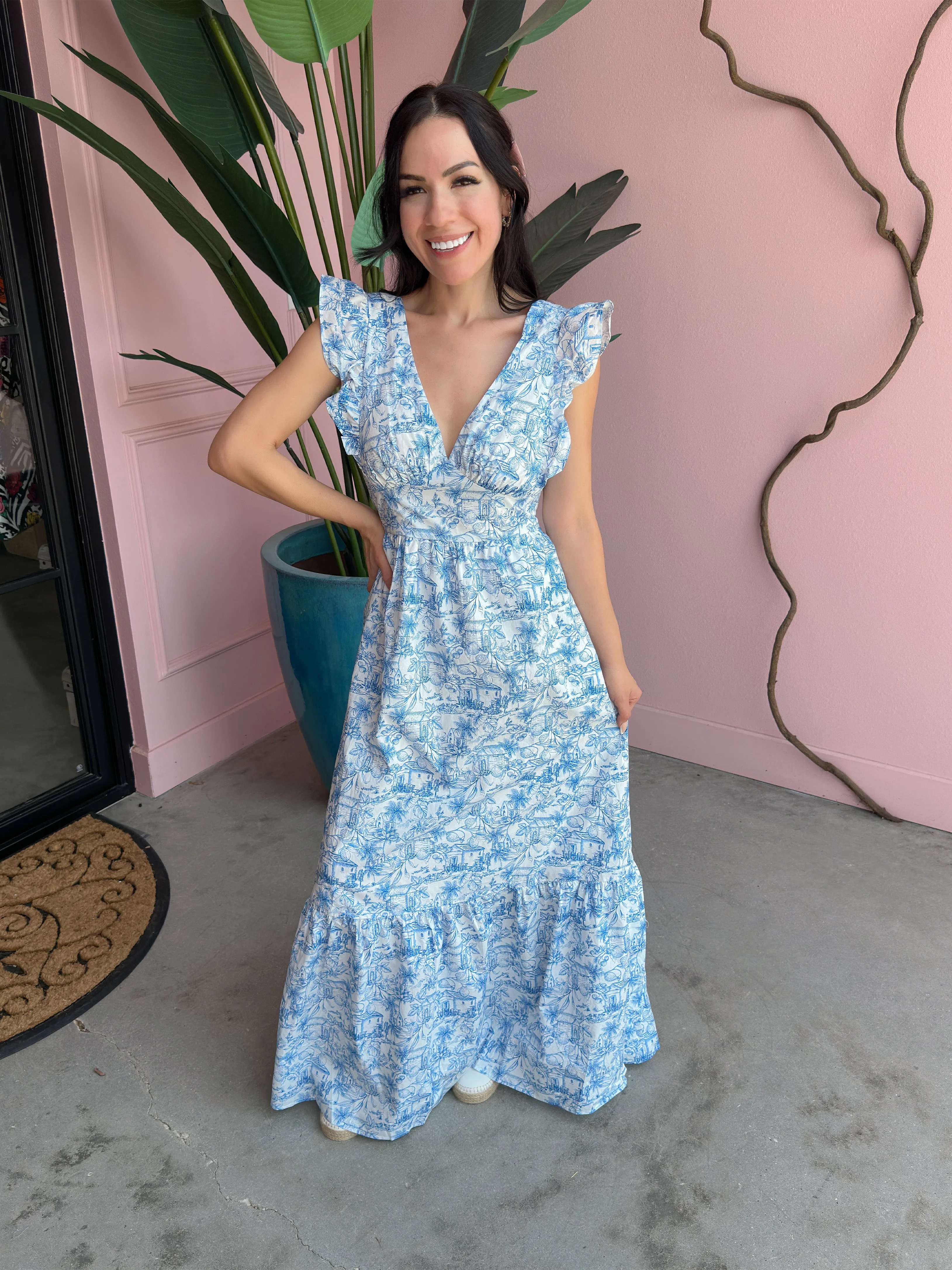 Glamfox - French Rivera Blue Dress