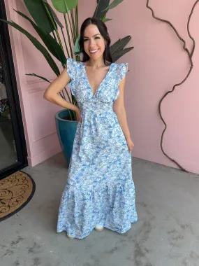 Glamfox - French Rivera Blue Dress