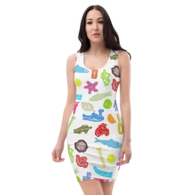 Greek Sardelles Coloured Bodycon dress