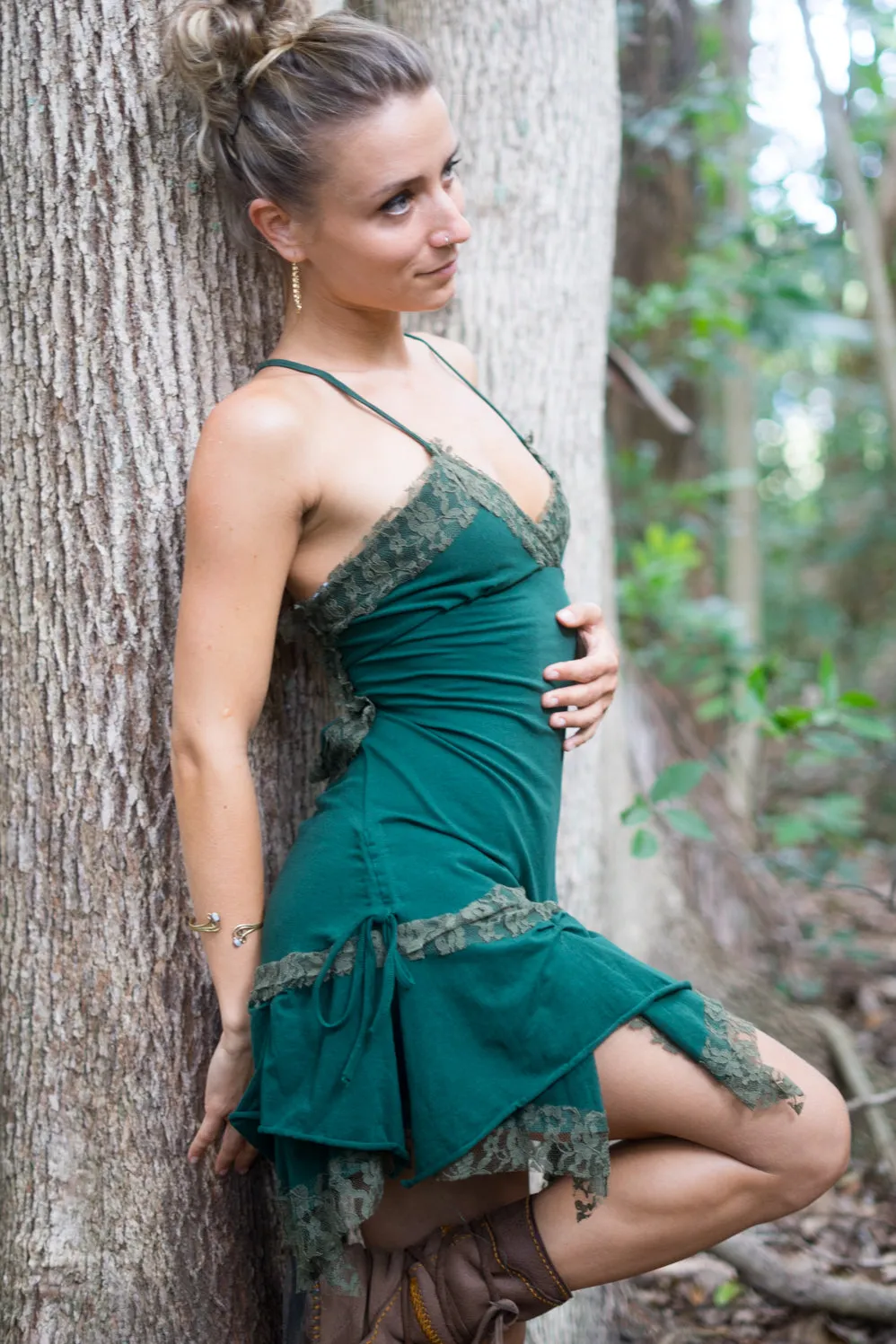 GYPSY PIXIE DRESS EMERALD