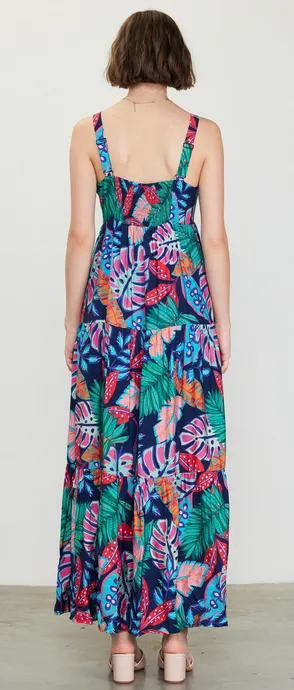 Isabella Maxi Dress in Tropical Print - FINAL SALE