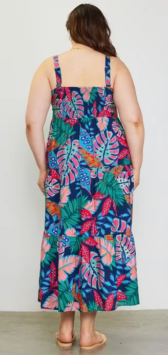 Isabella Maxi Dress in Tropical Print - FINAL SALE