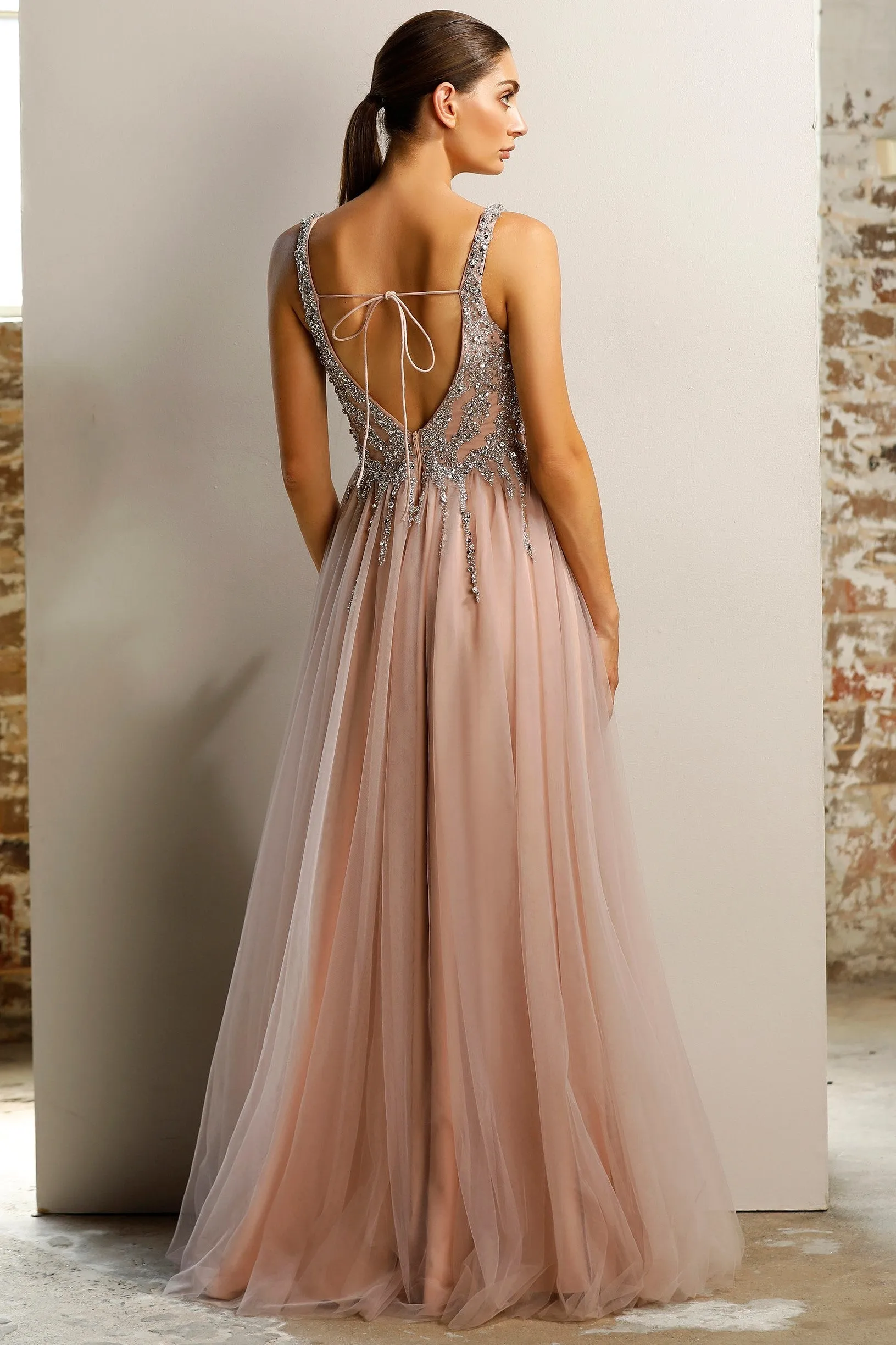 Jadore JX1077 Dress - Dusty Pink