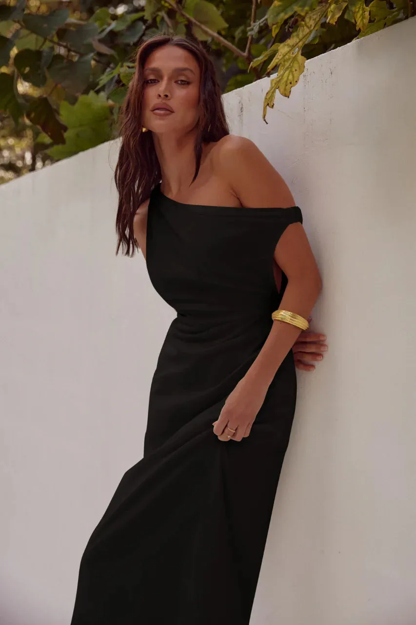 Jaspin Midi Dress Black