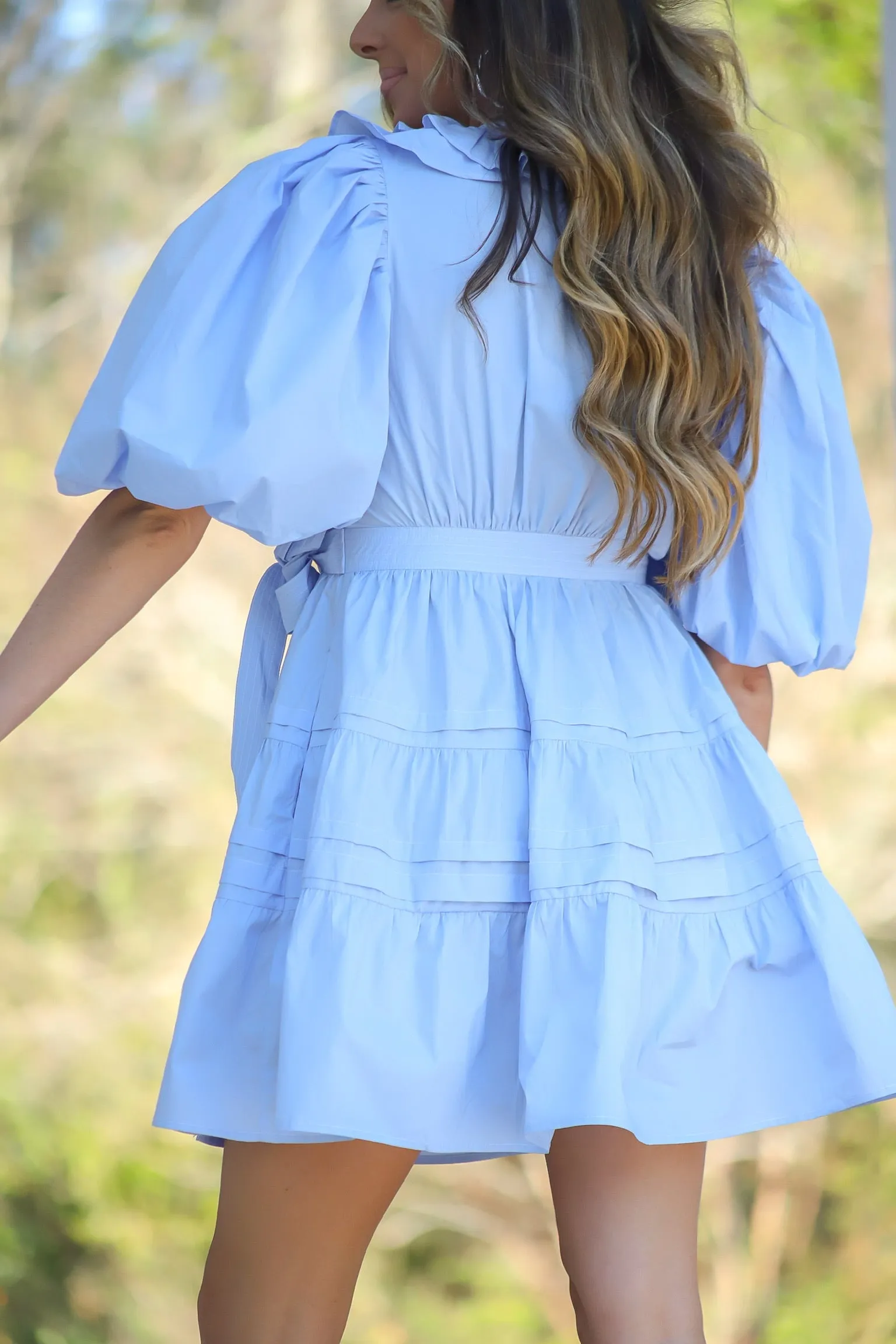 Josefine Blue Ruffle Mini