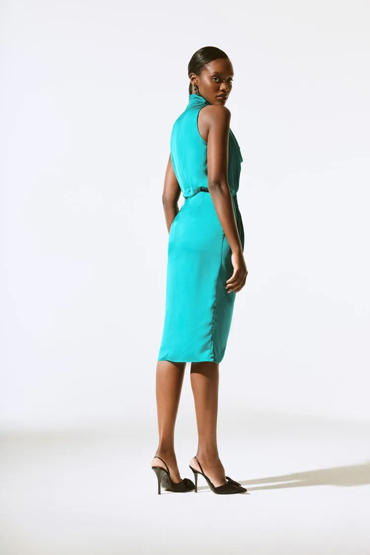 Joseph Ribkoff Satin Sleeveless Sheath Dress - 243782