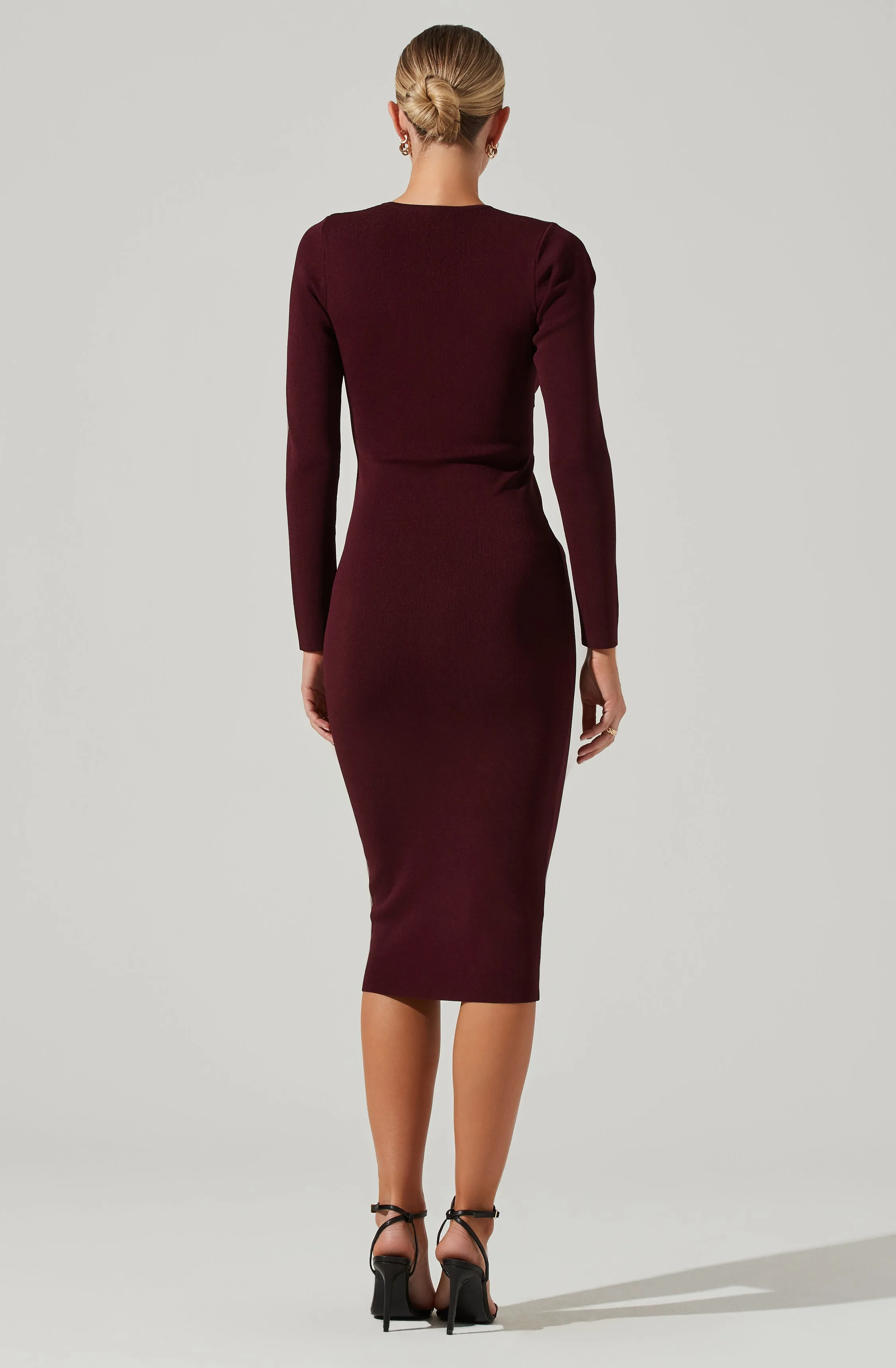 Jovie Front Cutout Bodycon Midi Dress