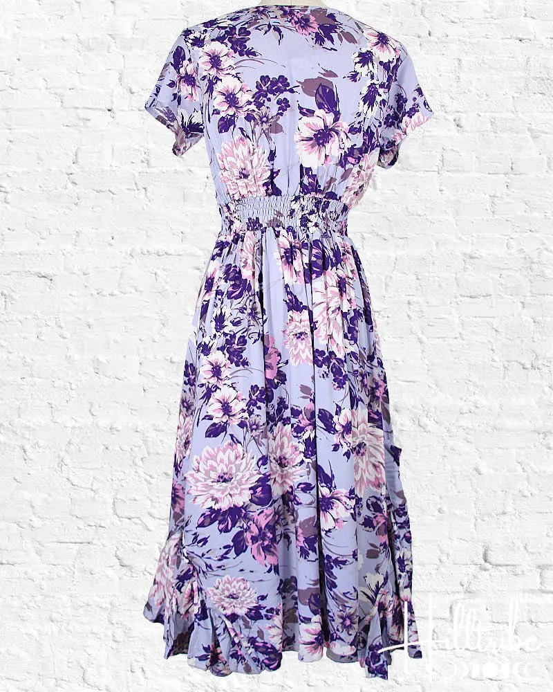 Lilac Jungle Swing Dress