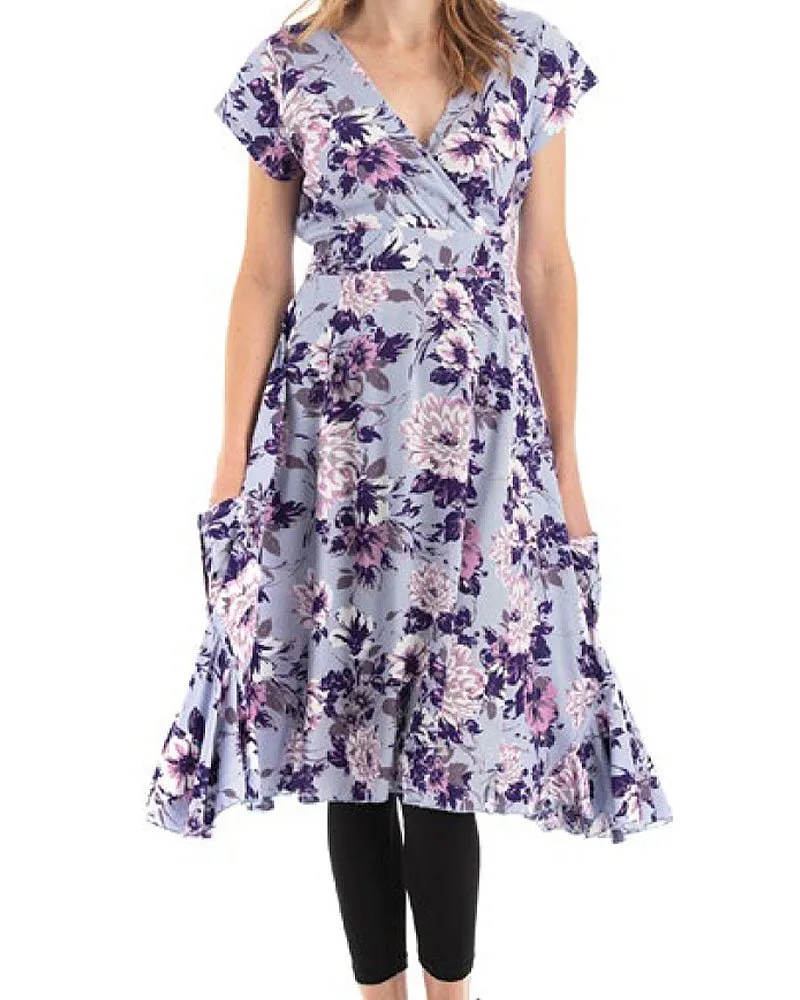 Lilac Jungle Swing Dress