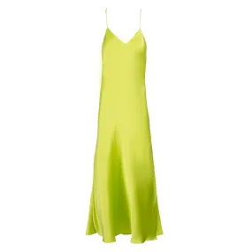 Lime Maxi Slip Dress