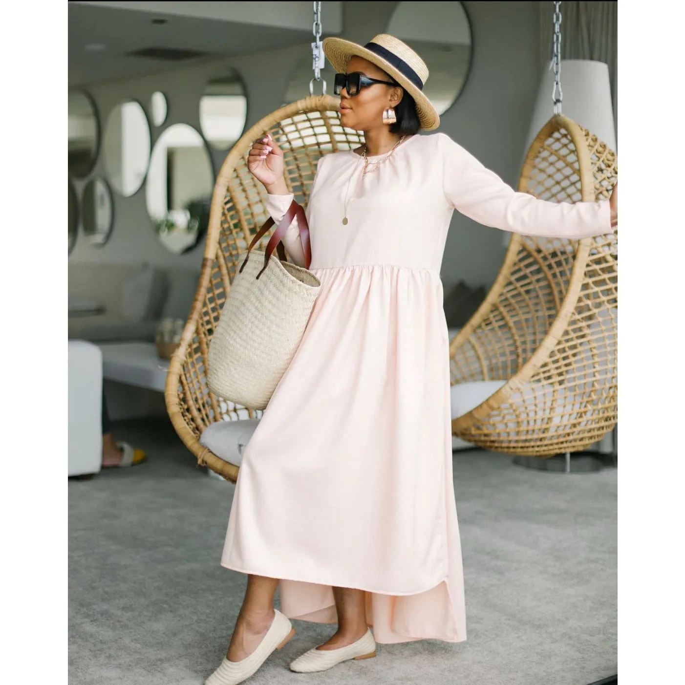 Long Sleeve Bubble Vintage Dress