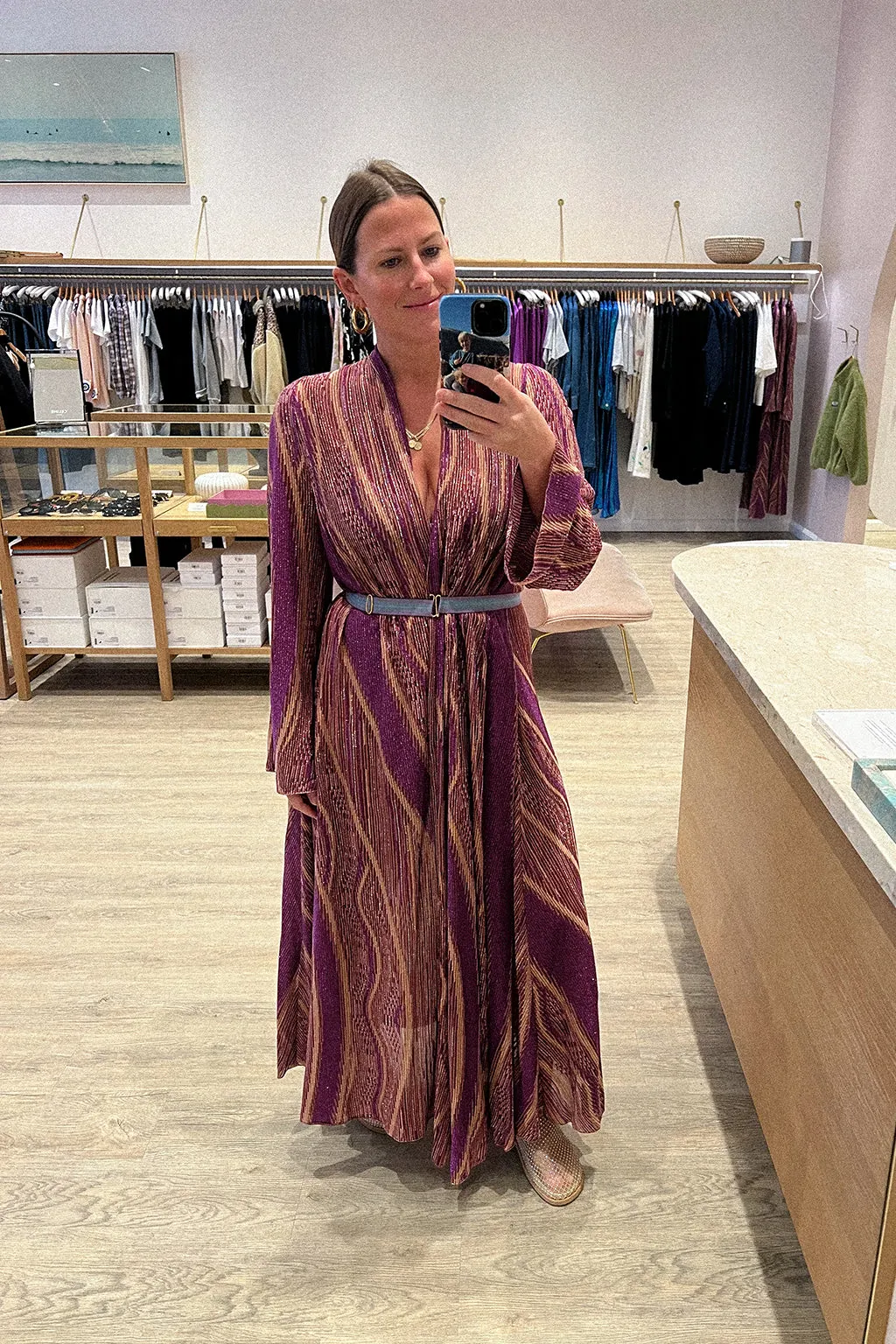 LONG WRAP DRESS