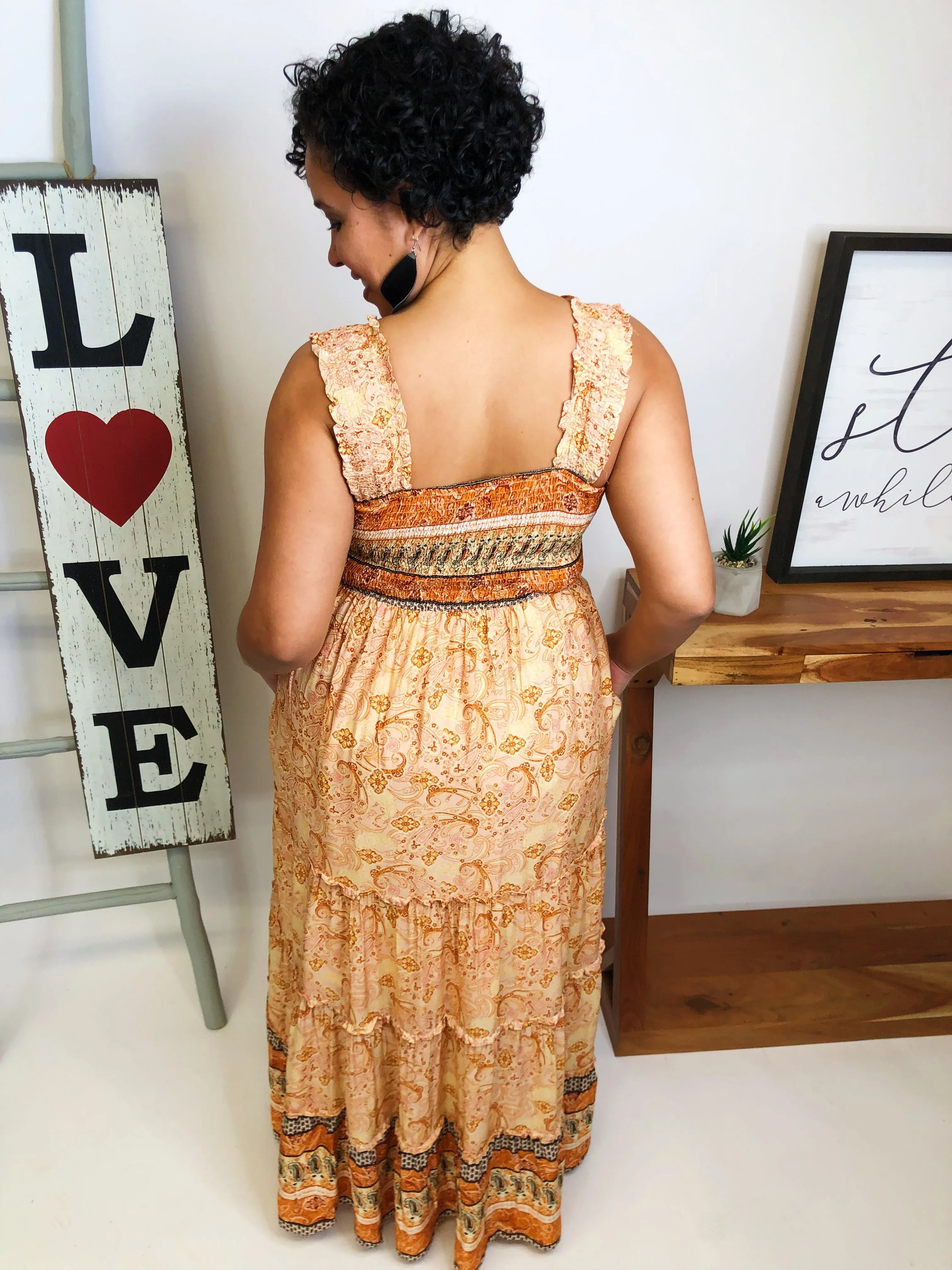 #M242 My Jam Maxi Dress (Orange)