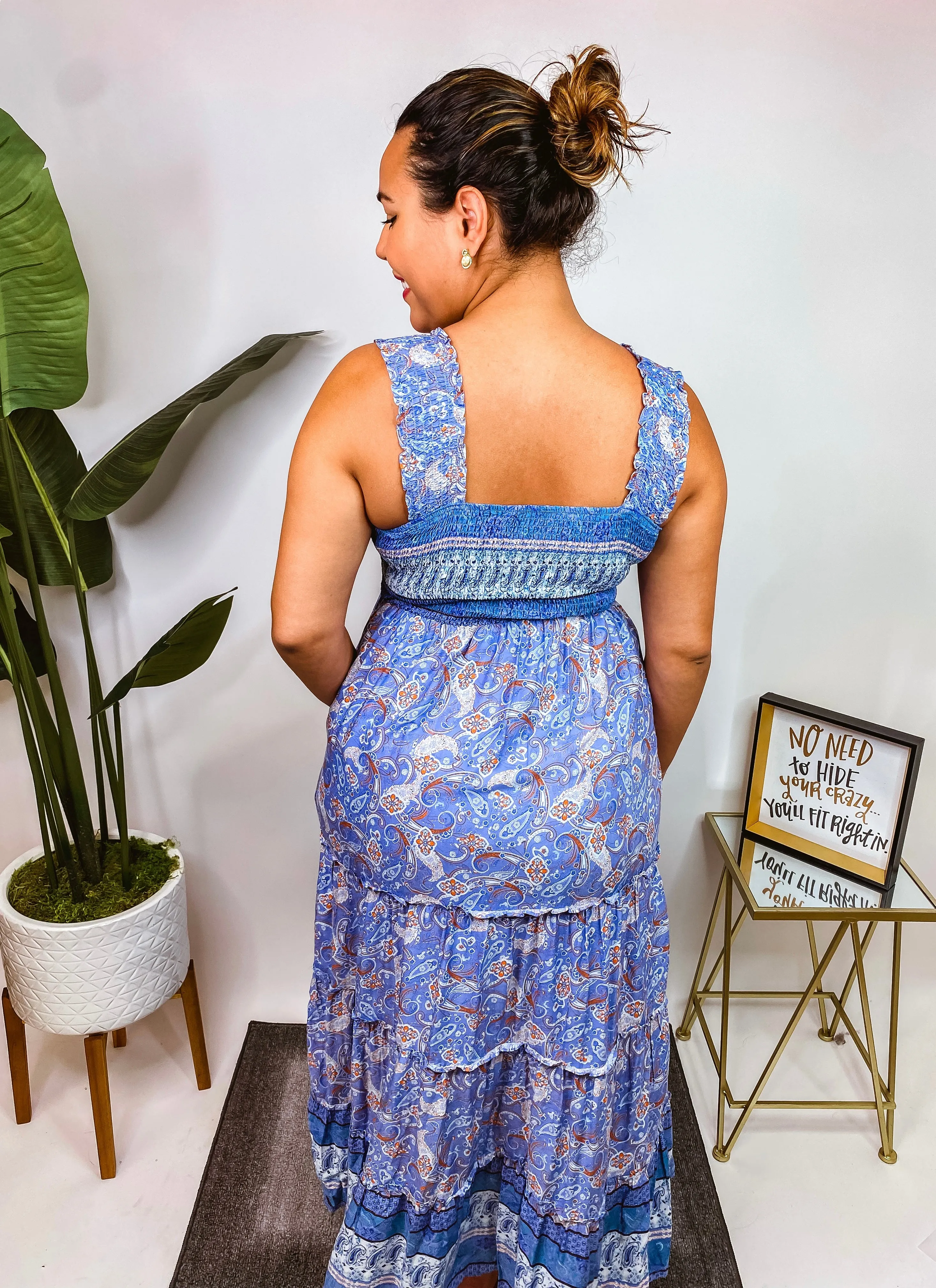 #M342 My Jam Maxi Dress (Blue)