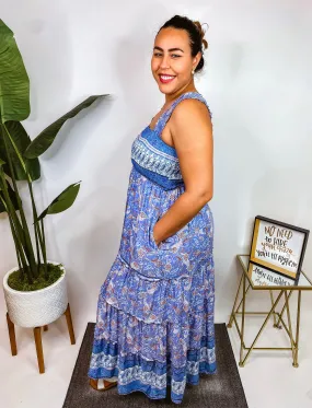 #M342 My Jam Maxi Dress (Blue)