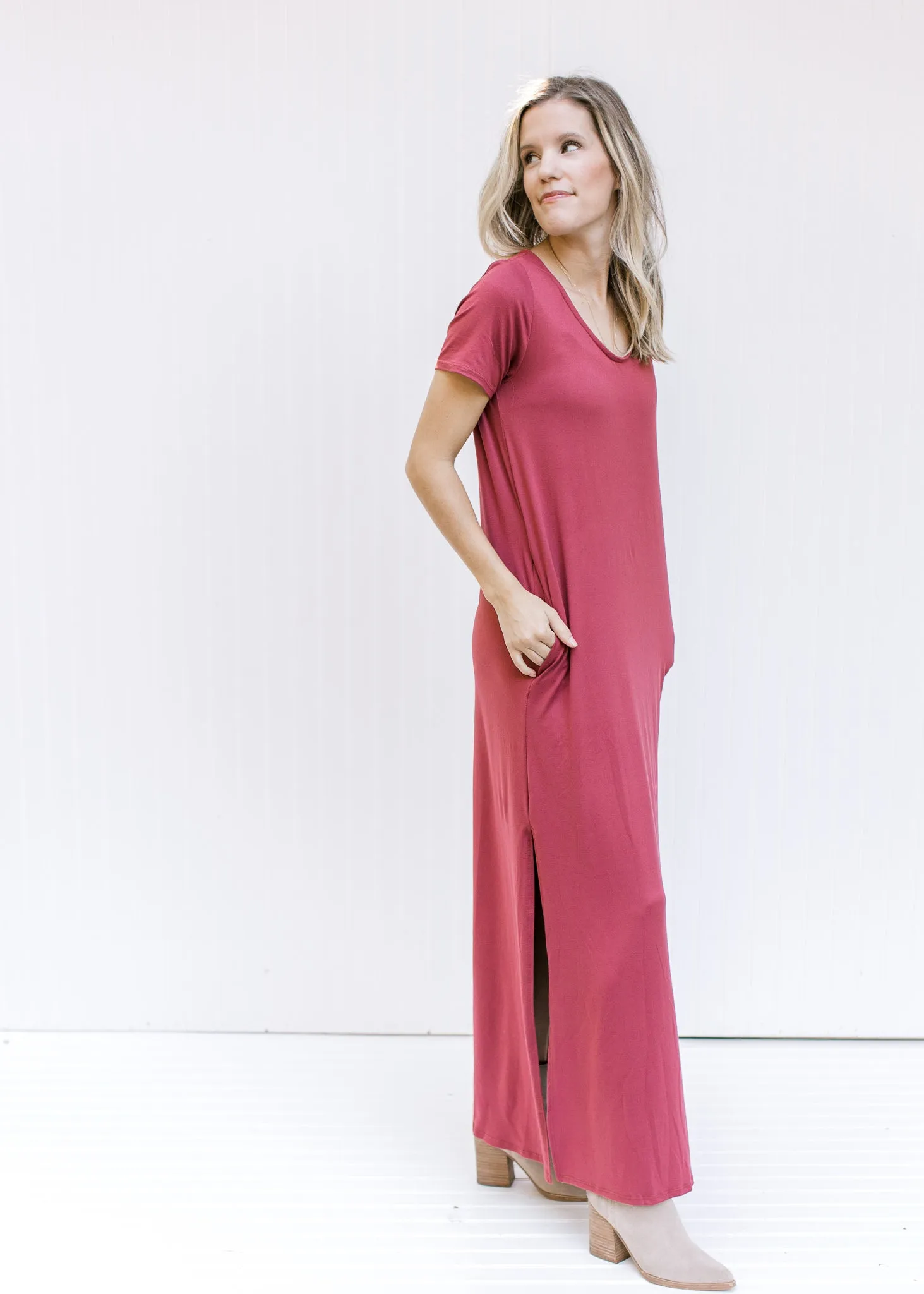 Marsala T-shirt Maxi