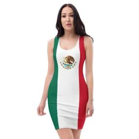 Mexico Flag Dress / Mexican Colors / Well-fitting Dress