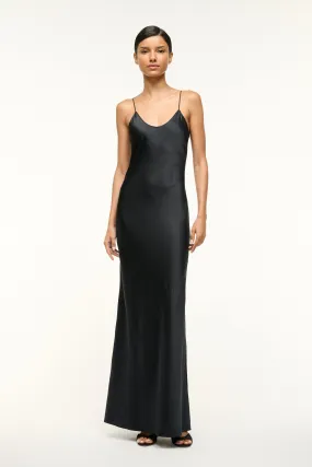 MILNER SILK SLIP DRESS | BLACK