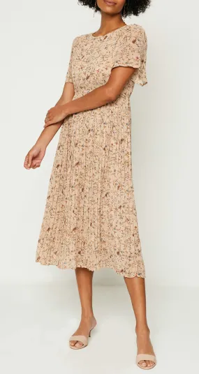 Mollie Fall Print Midi Dress