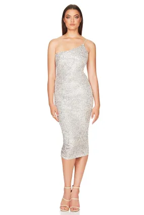 Nookie Demi Midi Dress -  Silver